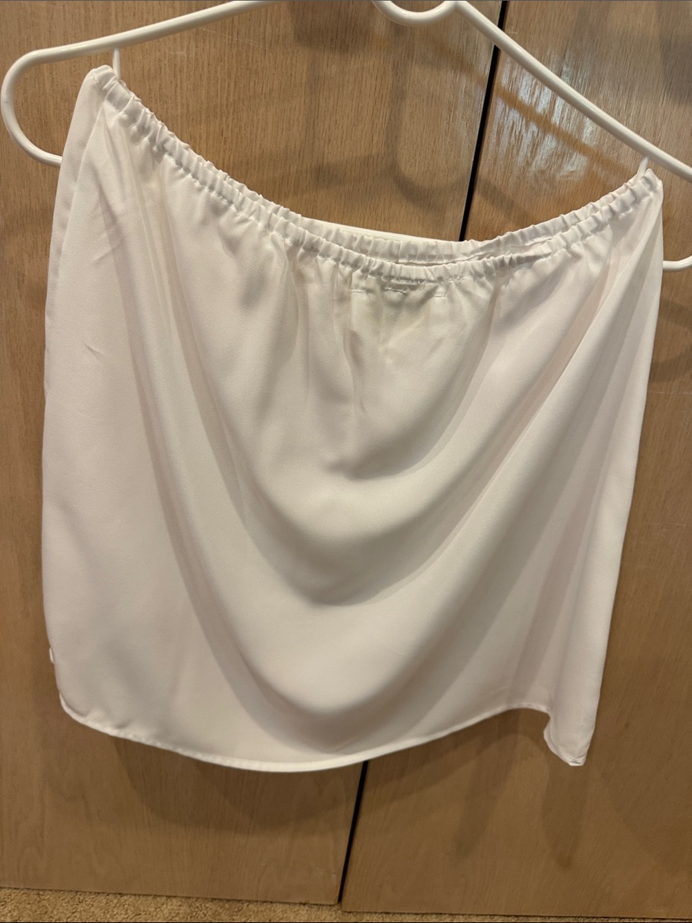 Yumi Kim White Elastic-Waist Mini Skirt